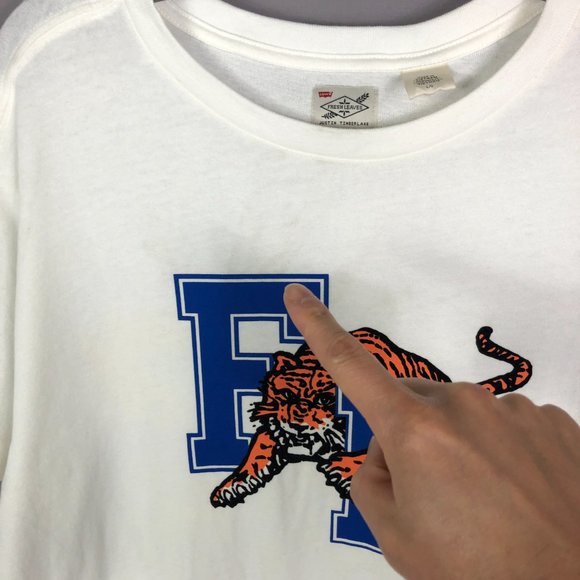 Levi's x Justin Timberlake White Tiger Graphic Shirt Size Large - Picture 9 of 9